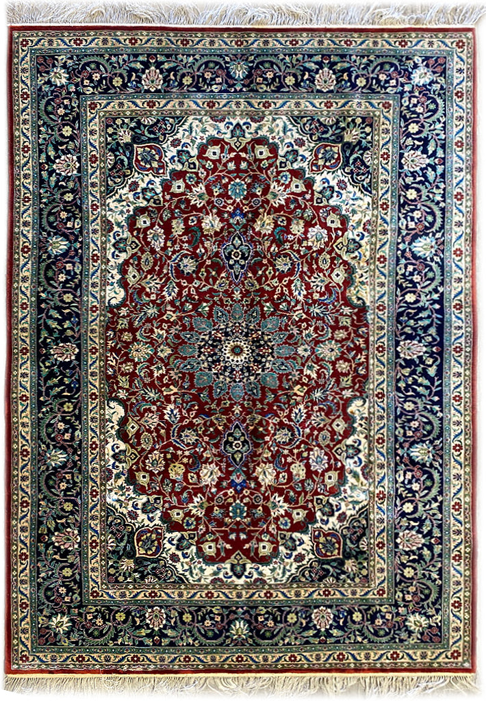 6.1 x 9.5 New Kashmir SILK Rug #B-74474