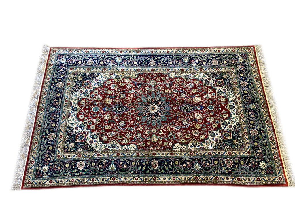 6.1 x 9.5 New Kashmir SILK Rug #B-74474