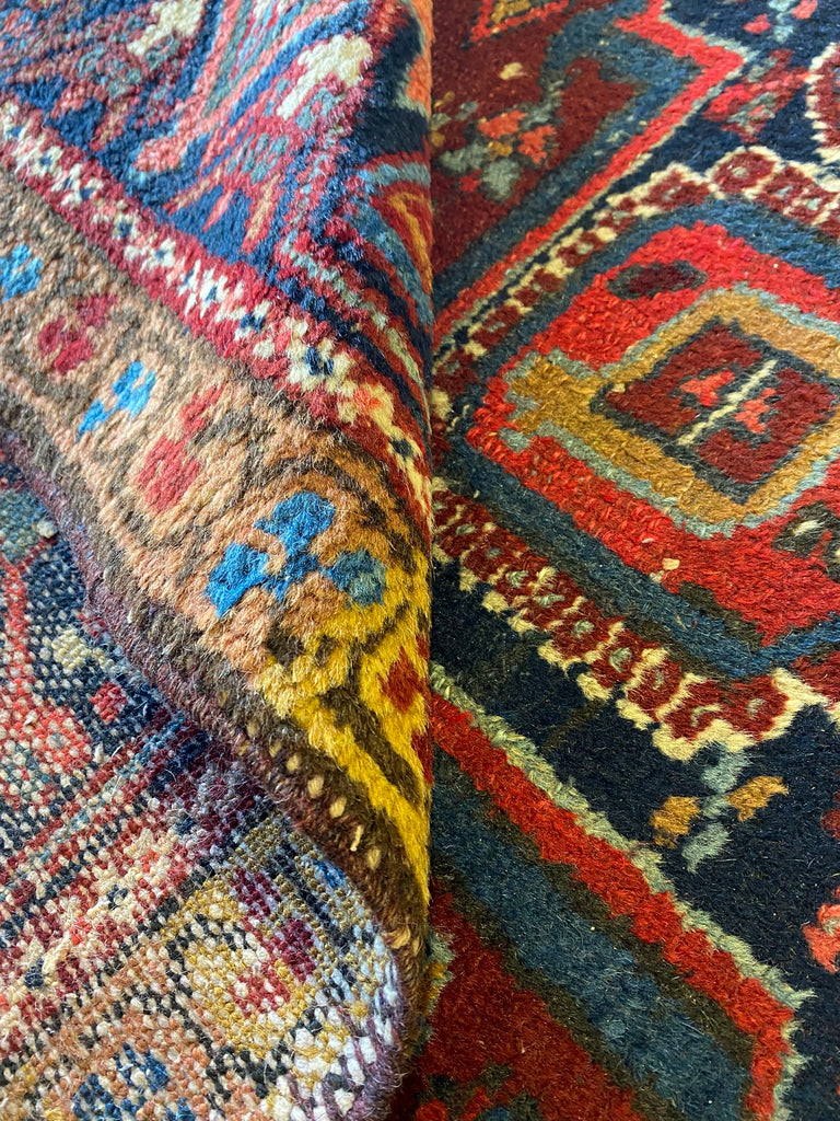 9.1 x 11 Semi-Antique Persian Heriz Tribal Rug #F-6770