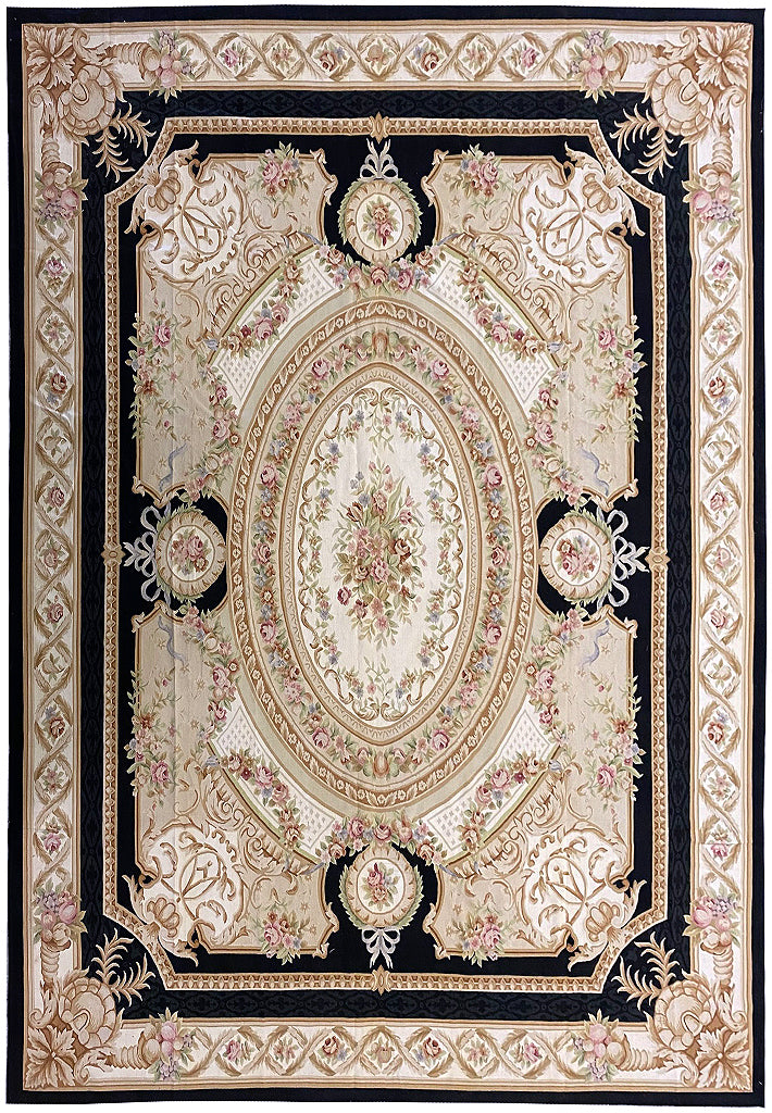 12 x 15 Flat Weave French Aubusson Rug #PIX-5722
