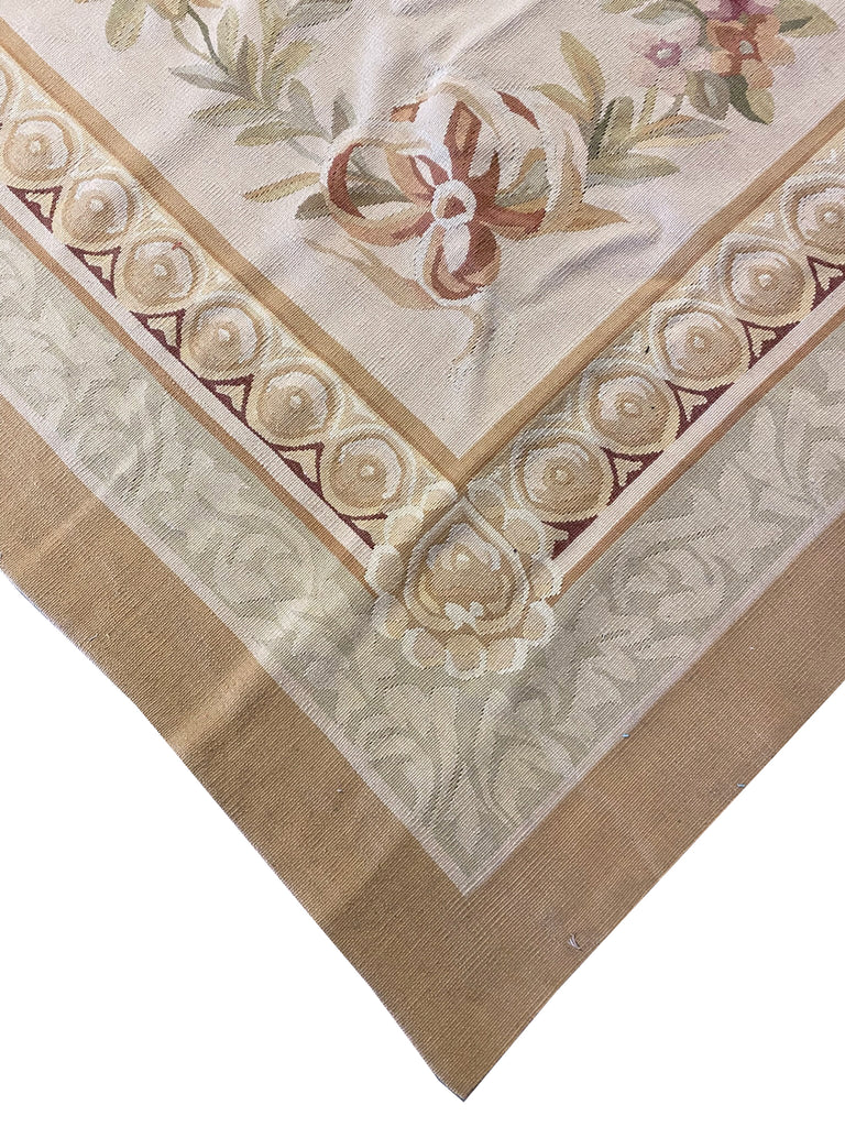 12.4 x 14.7 Fine Flat Weave French Aubusson Rug #PIX-4717