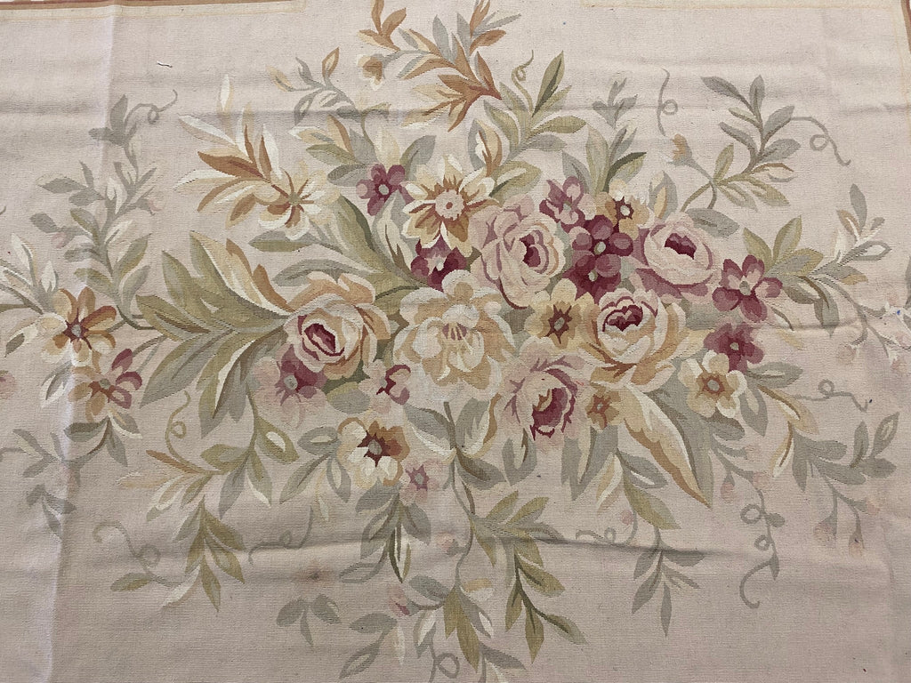 12.4 x 14.7 Fine Flat Weave French Aubusson Rug #PIX-4717