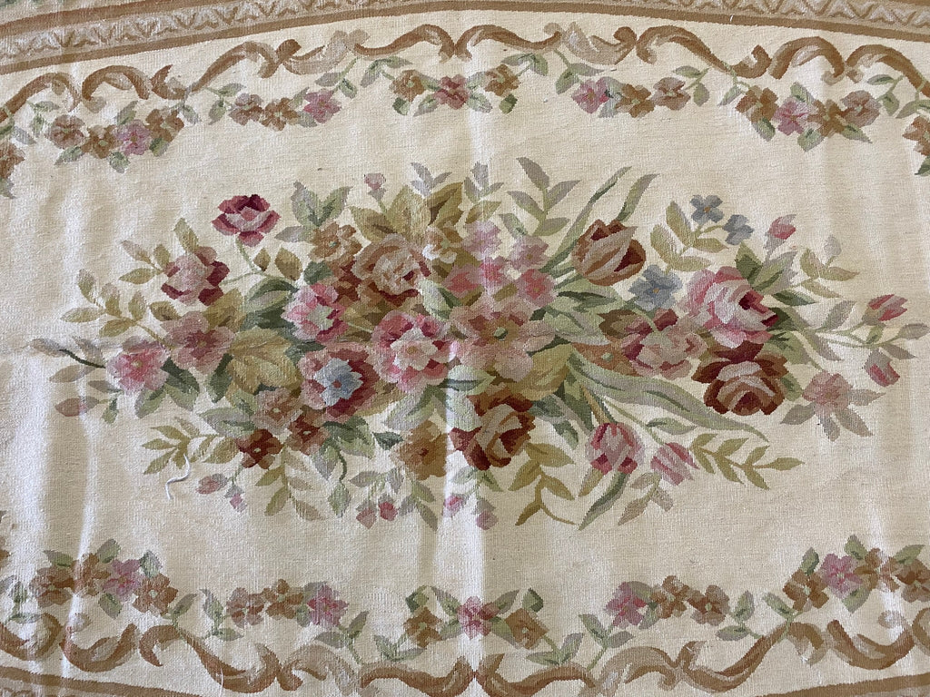 12 x 18 Ivory Aubusson Rug 732