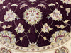 Load image into Gallery viewer, 9.7 x 9.8 feet ROUND Handmade Wool Rug DARK BROWN #F-6771