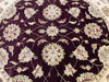 Load image into Gallery viewer, 9.7 x 9.8 feet ROUND Handmade Wool Rug DARK BROWN #F-6771