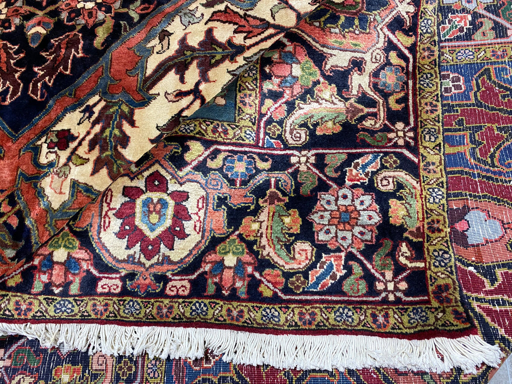 12.9 x 19.4 Authentic Persian High Quality Wool Large Heriz Rug DENSE #PIX-323