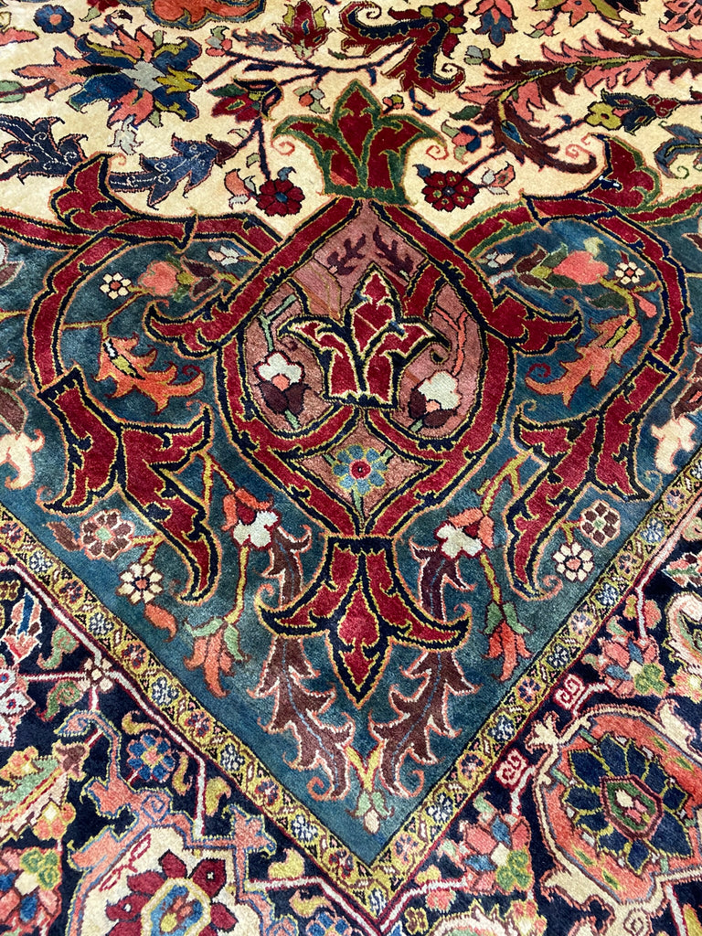 12.9 x 19.4 Authentic Persian High Quality Wool Large Heriz Rug DENSE #PIX-323