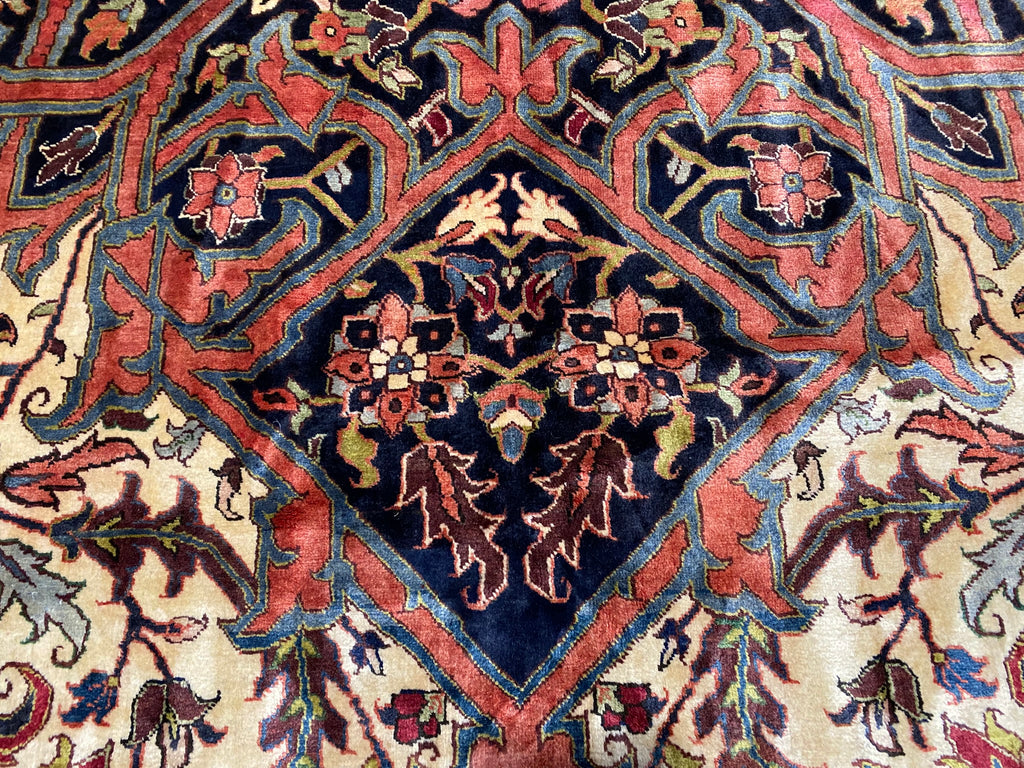 12.9 x 19.4 Authentic Persian High Quality Wool Large Heriz Rug DENSE #PIX-323