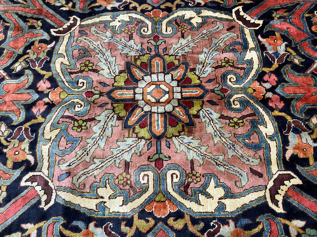 12.9 x 19.4 Authentic Persian High Quality Wool Large Heriz Rug DENSE #PIX-323