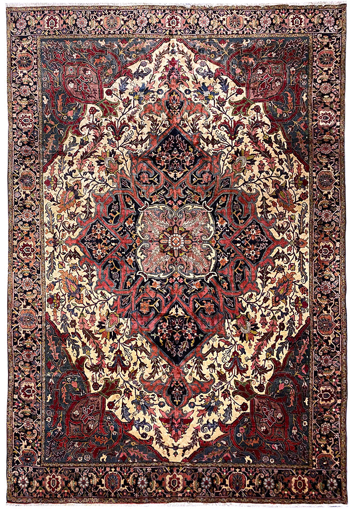 12.9 x 19.4 Authentic Persian High Quality Wool Large Heriz Rug DENSE #PIX-323