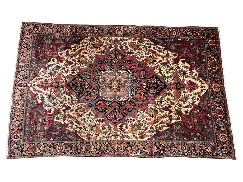 12.9 x 19.4 Authentic Persian High Quality Wool Large Heriz Rug DENSE #PIX-323