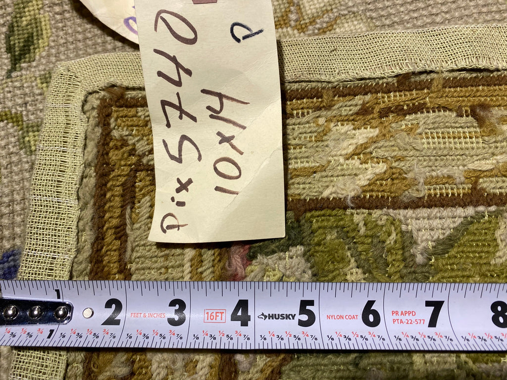 10 x 14 French Country Floral Needlepoint Rug #PIX-5740