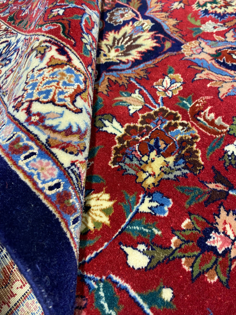 11.2 x 16.6 Fine Wool and Silk on Silk Foundation Handmade Rug #FPIX-5552