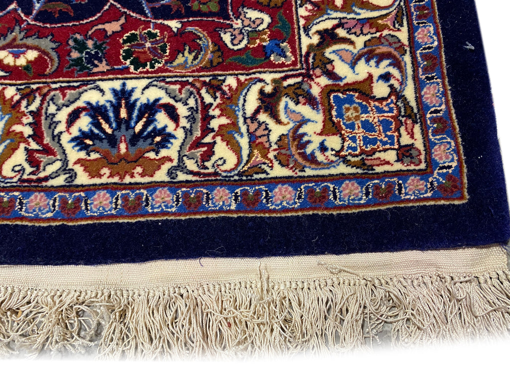 11.2 x 16.6 Fine Wool and Silk on Silk Foundation Handmade Rug #FPIX-5552