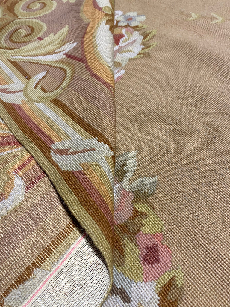 9.3 x 13.4 Flatweave Needlepoint Rug 5734