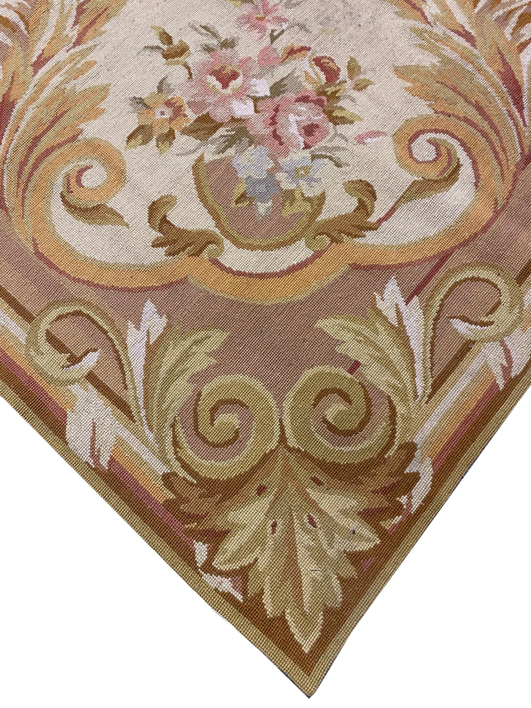 9.3 x 13.4 Flatweave Needlepoint Rug 5734