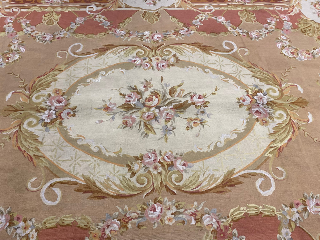 9.3 x 13.4 Flatweave Needlepoint Rug 5734