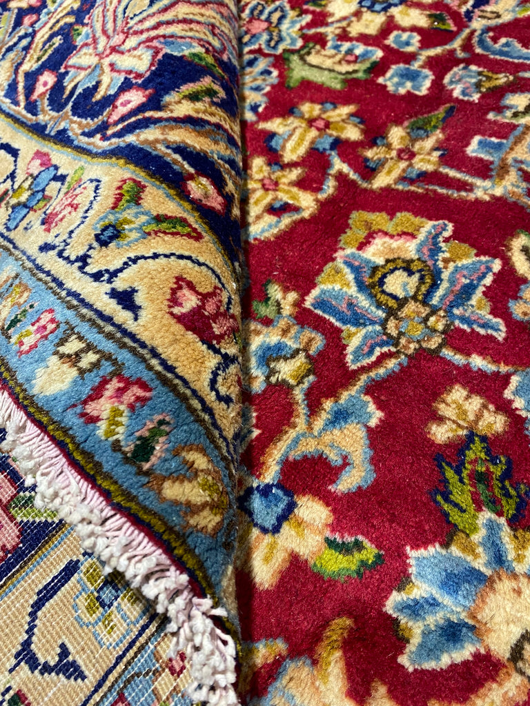 9.10 x 13.1 Perfect Condition Semi-Antique 1980's Persian Kerman Lavar Rug #F-6775