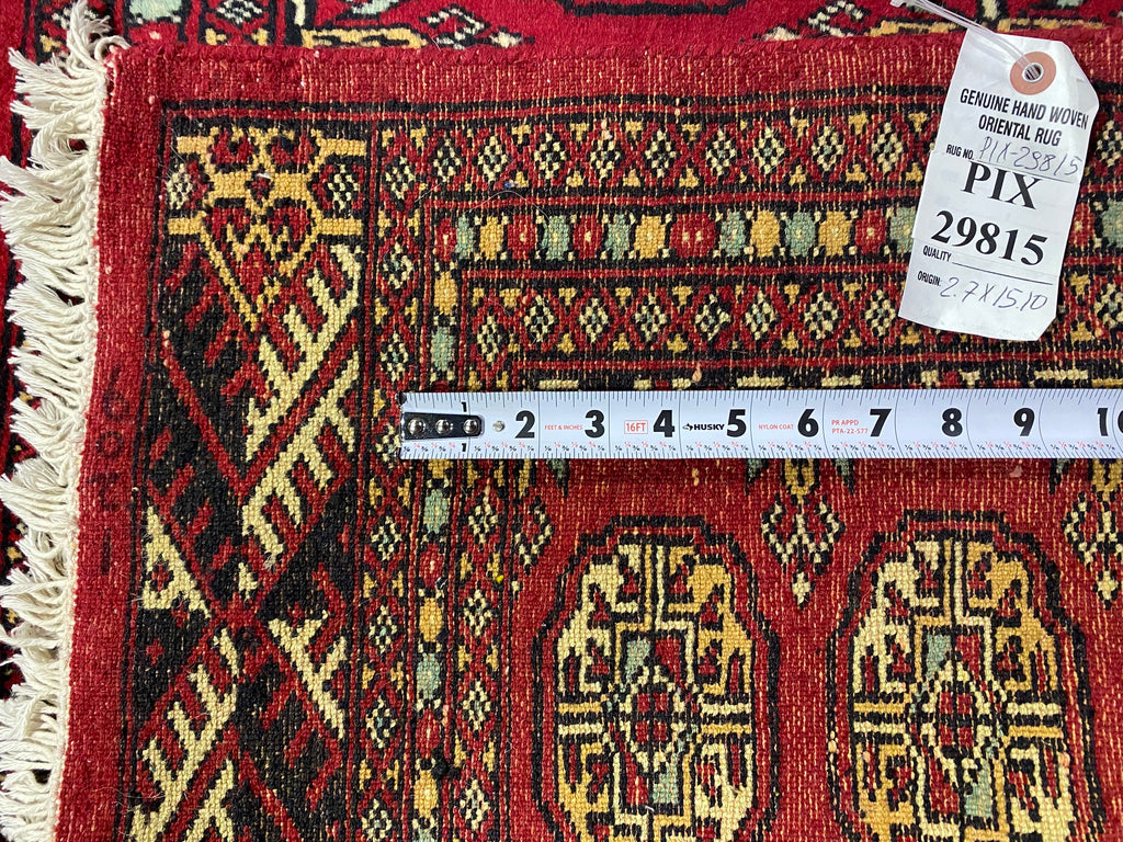 16' Feet Long Runner Handmade Pakistan Bokhara Soft neat Silky Wool #PIX-29815