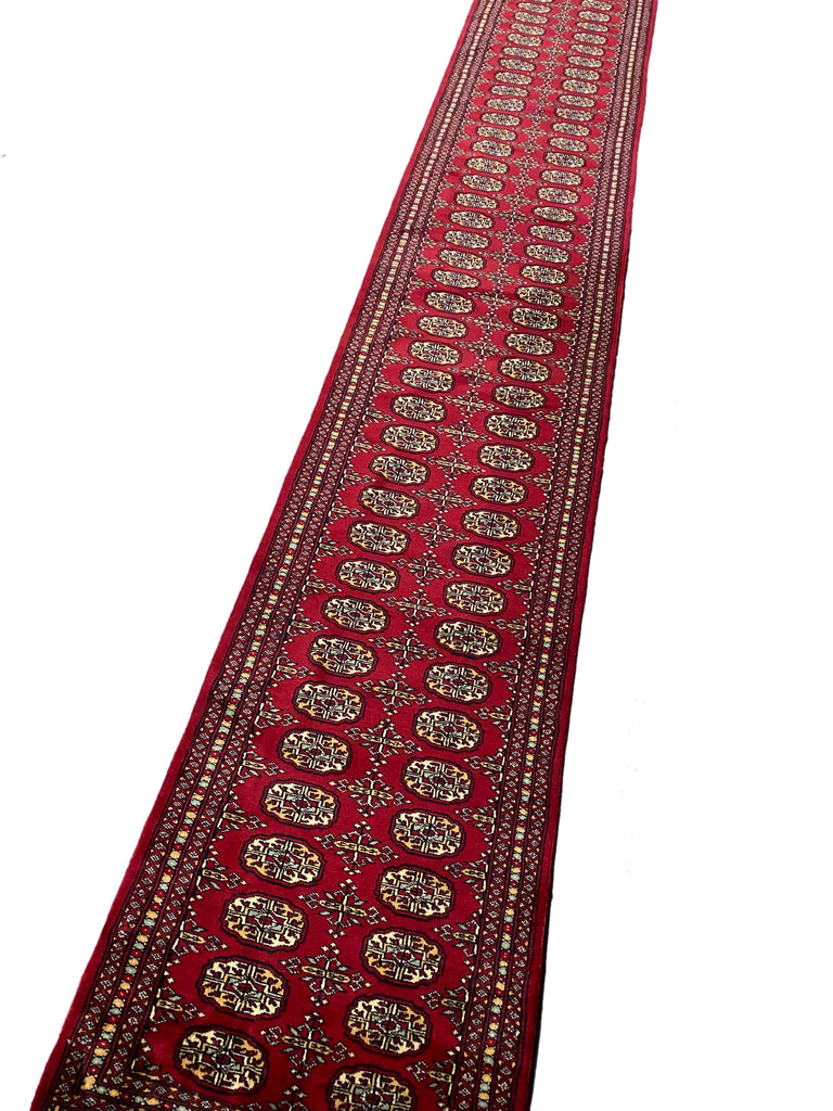 16' Feet Long Runner Handmade Pakistan Bokhara Soft neat Silky Wool #PIX-29815