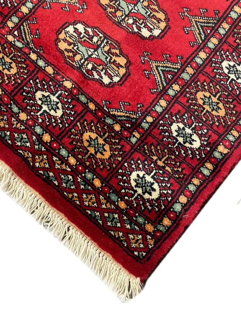 6' Feet Small Runner Handmade Pakistan Bokhara Soft neat Silky Wool #F-6777