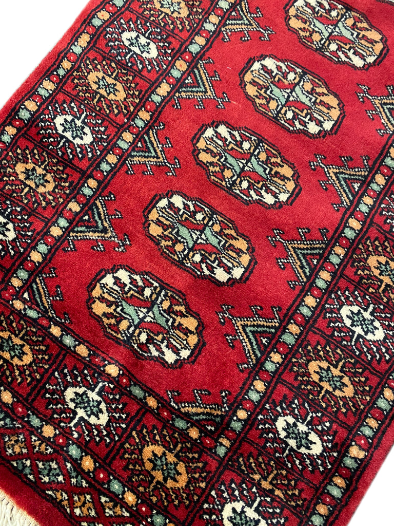 6' Feet Small Runner Handmade Pakistan Bokhara Soft neat Silky Wool #F-6777