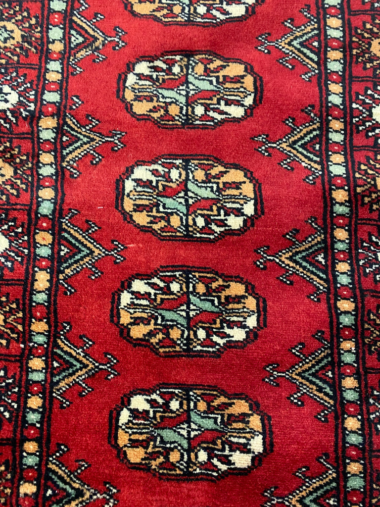 6' Feet Small Runner Handmade Pakistan Bokhara Soft neat Silky Wool #F-6777