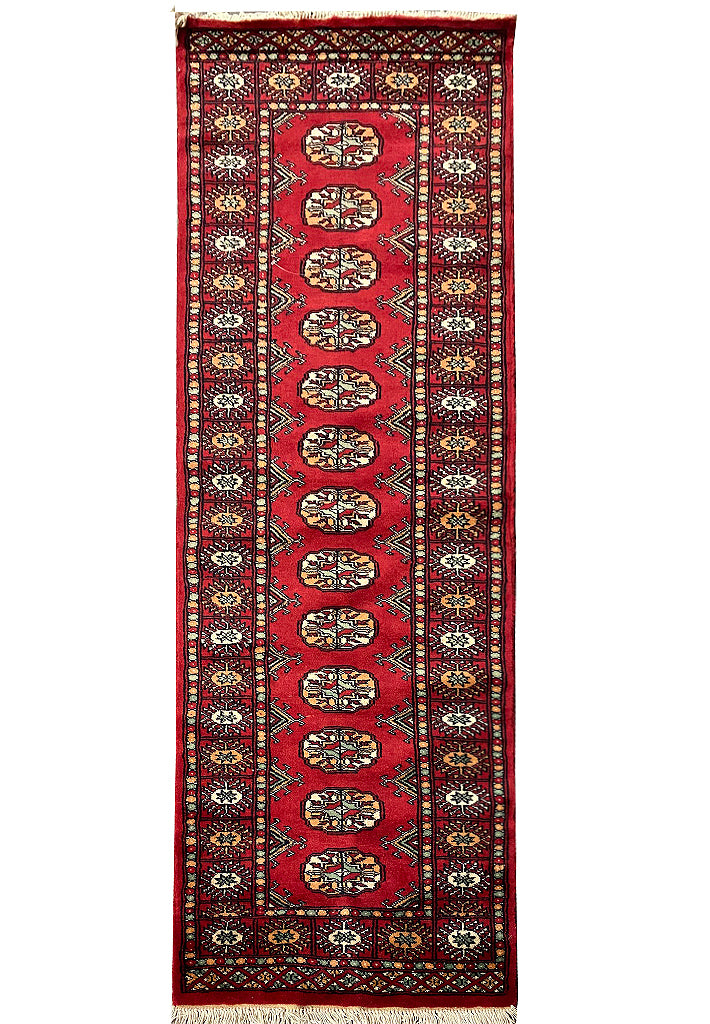 6' Feet Small Runner Handmade Pakistan Bokhara Soft neat Silky Wool #F-6777