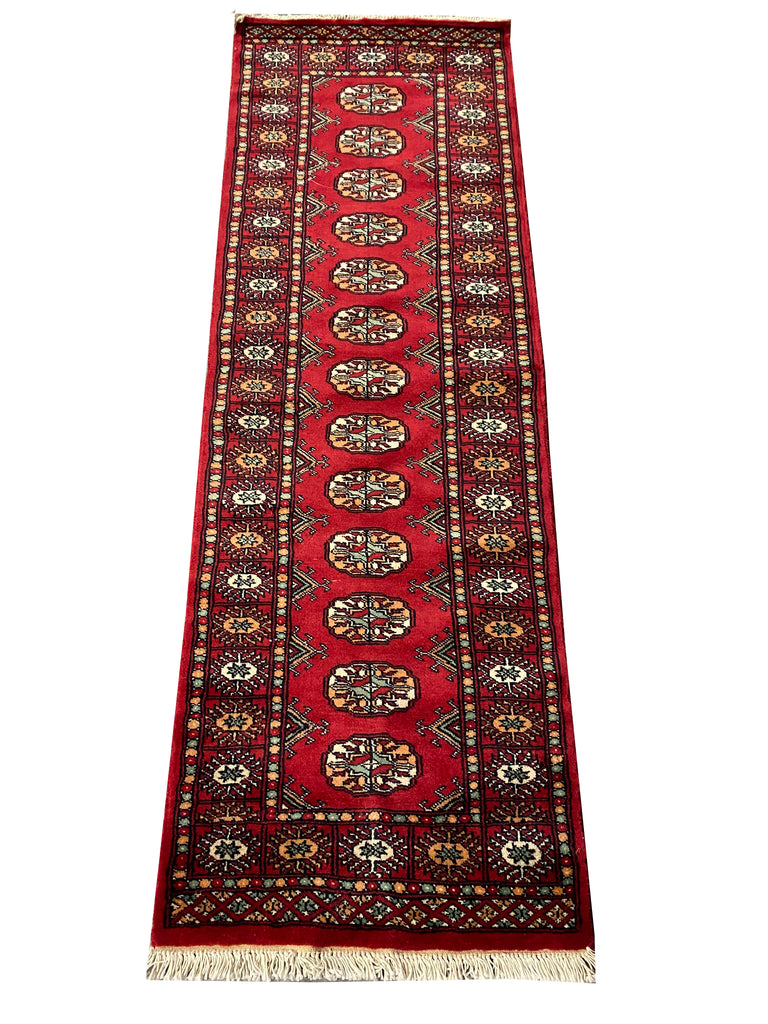 6' Feet Small Runner Handmade Pakistan Bokhara Soft neat Silky Wool #F-6777