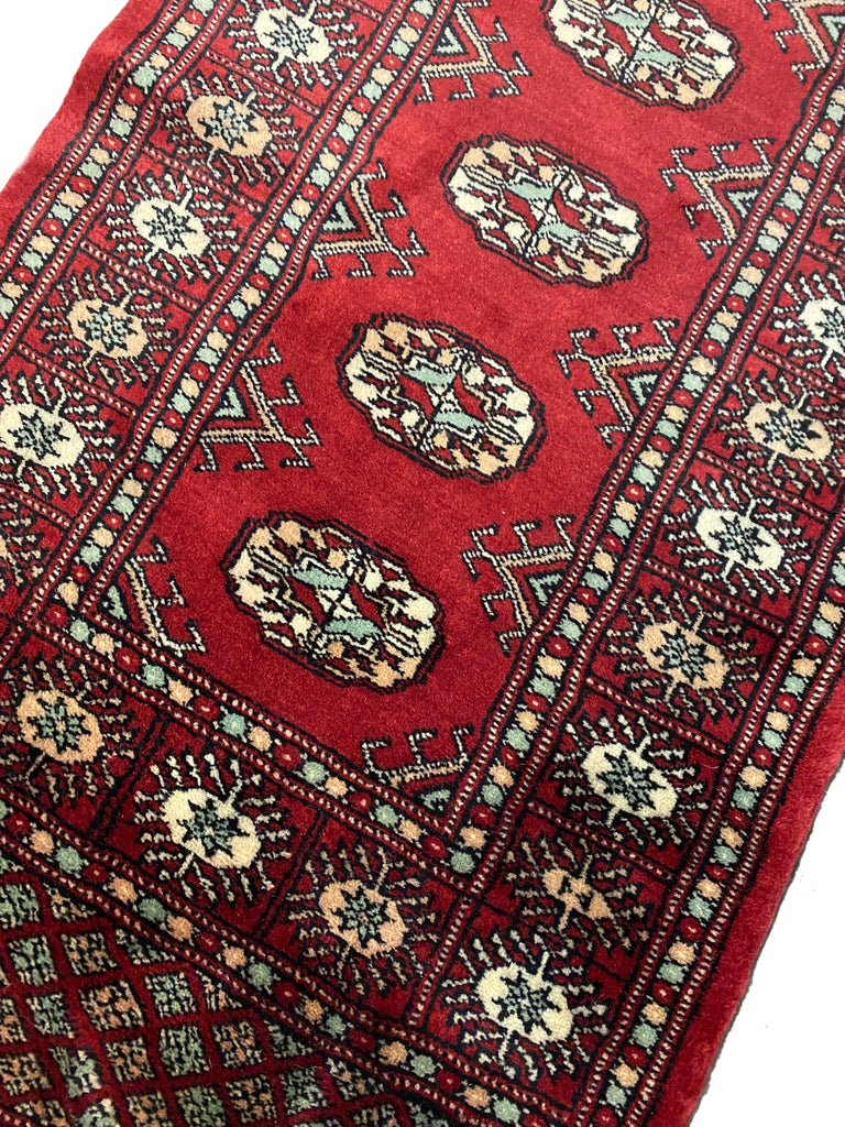 26' Extra Long Runner Handmade Bokhara carpet #F-6780