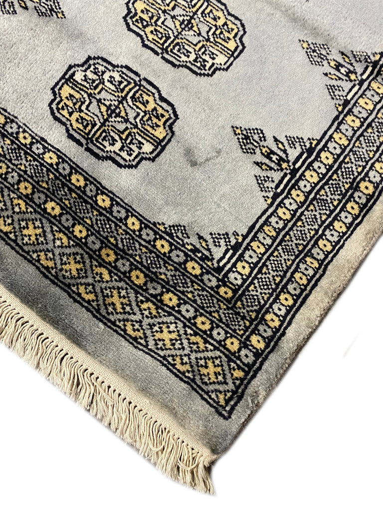 2' X 7' Feet Beige Handmade Bokhara Runner #F-6783
