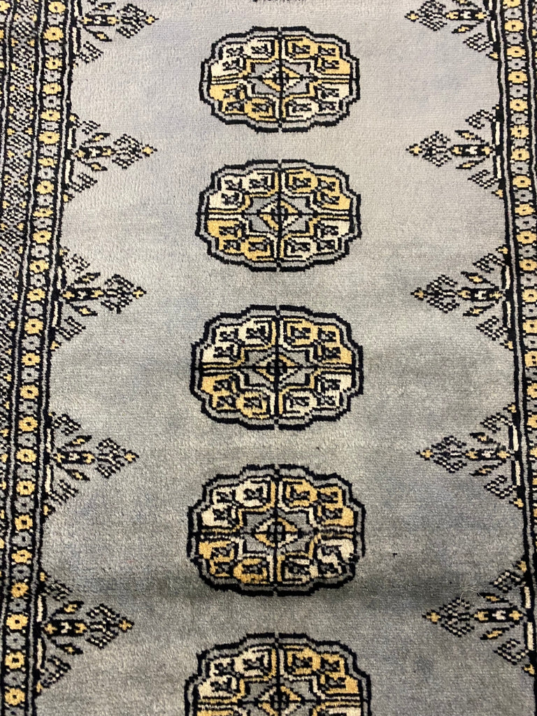 2' X 7' Feet Beige Handmade Bokhara Runner #F-6783