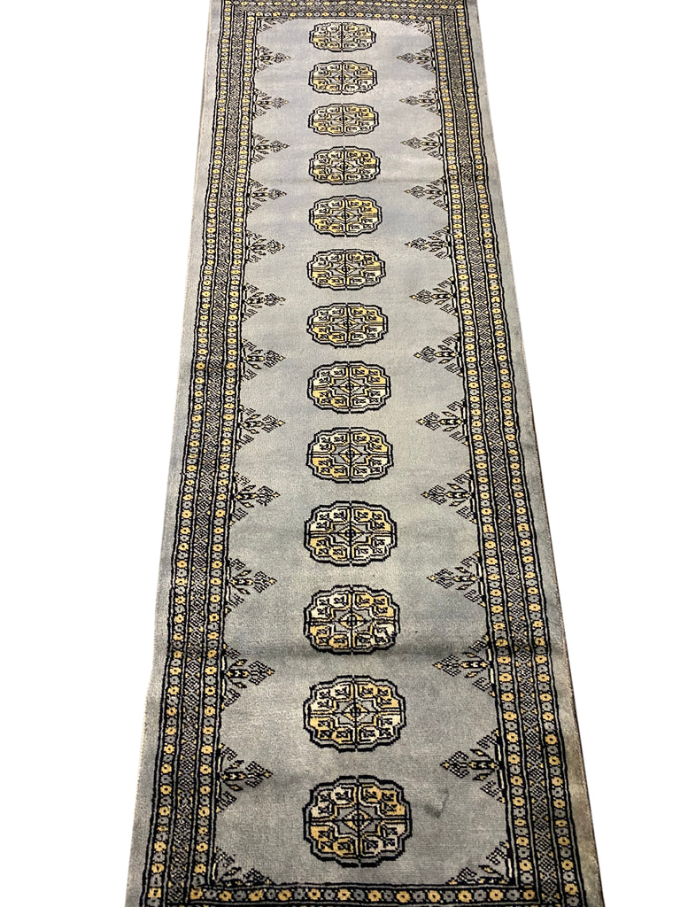 2' X 7' Feet Beige Handmade Bokhara Runner #F-6783