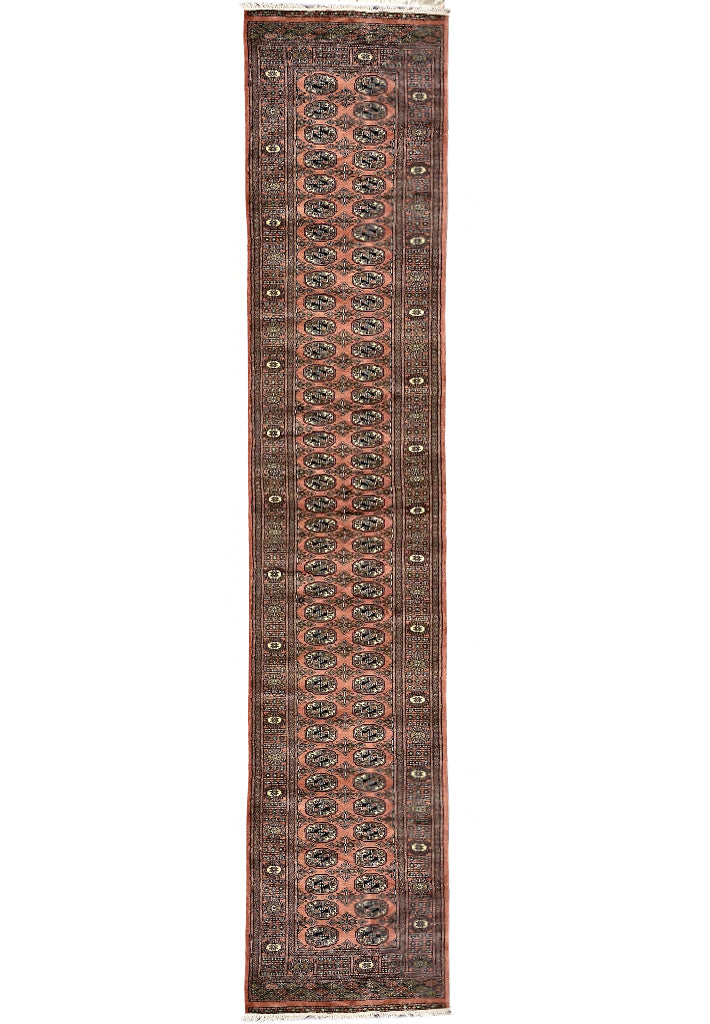 18' Feet Long Runner Handmade Bokhara Rug #PIX-29887
