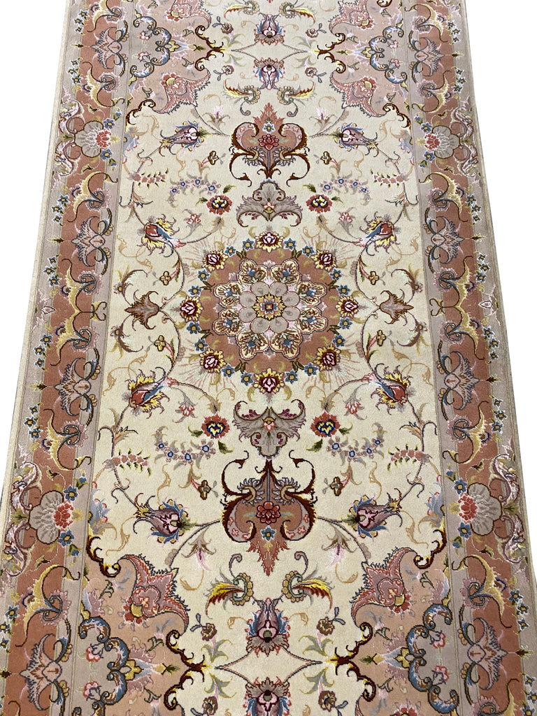 13' Authentic Persian Tabriz Runner Super Fine Quality 400 KPSI #F-6791