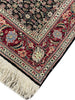 Load image into Gallery viewer, 8&#39; Feet Runner Herati Fish Tabriz BLACK Fine Rug Wool and SILK #F-6794