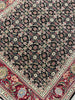Load image into Gallery viewer, 8&#39; Feet Runner Herati Fish Tabriz BLACK Fine Rug Wool and SILK #F-6794