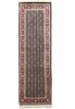 Load image into Gallery viewer, 8&#39; Feet Runner Herati Fish Tabriz BLACK Fine Rug Wool and SILK #F-6794