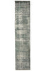 Load image into Gallery viewer, 15&#39; Long Vintage Runner Low Pile GREEN Contemporary #F-6795