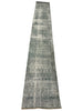 Load image into Gallery viewer, 15&#39; Long Vintage Runner Low Pile GREEN Contemporary #F-6795
