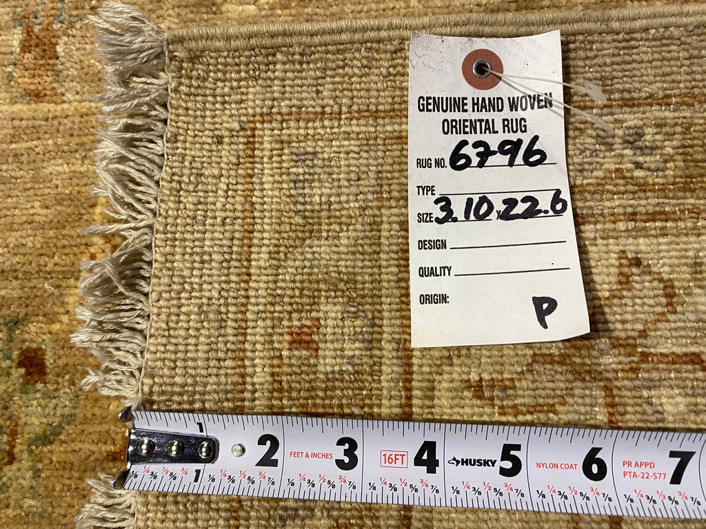 3.10 x 22.6 WIDE LONG RUNNER Quality Natural Wool #F-6796