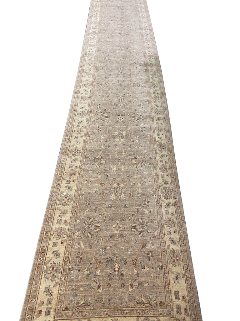 3.10 x 22.6 WIDE LONG RUNNER Quality Natural Wool #F-6796