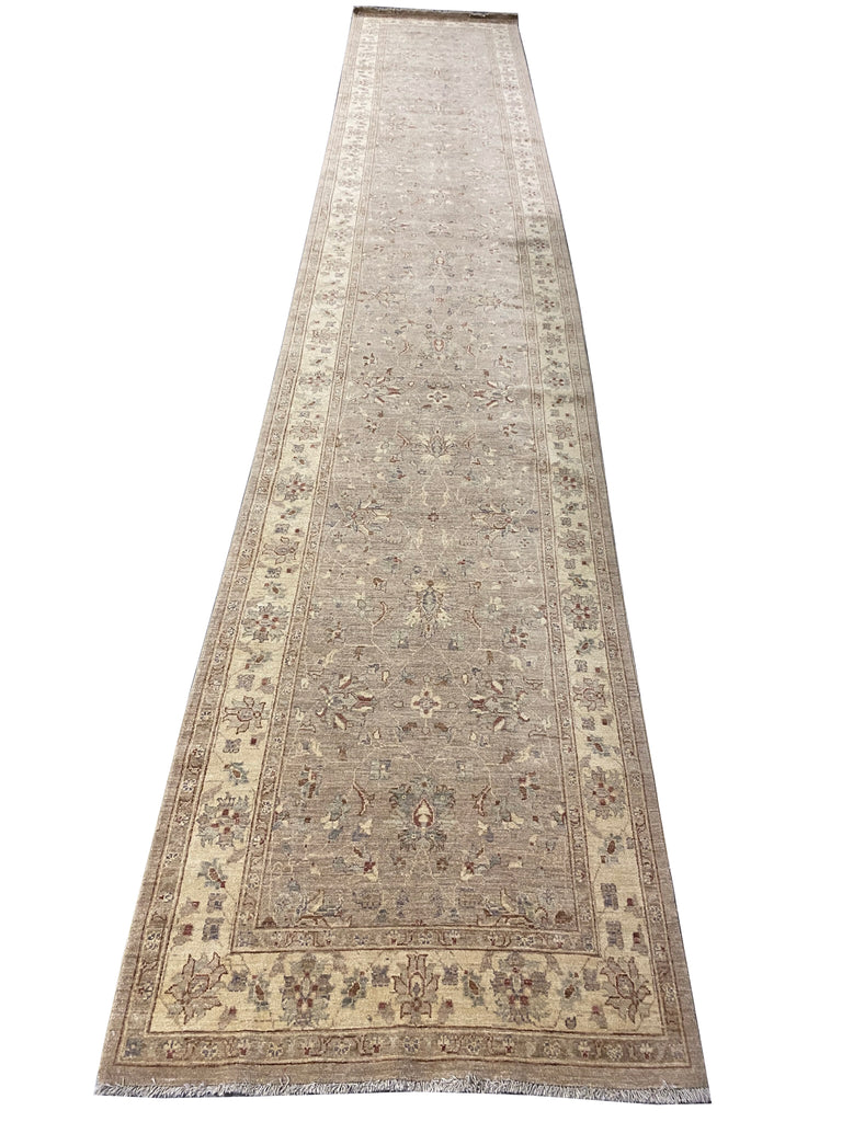 3.10 x 22.6 WIDE LONG RUNNER Quality Natural Wool #F-6796