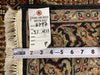 Load image into Gallery viewer, 3.1 x 4.11 Quality Handmade Wool and Silk Mahi Tabriz Rug BLACK #F-6797
