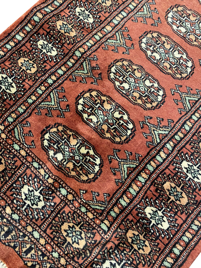 21' Feet LONG RUNNER Handmade Pakistan Bokhara #F-6799