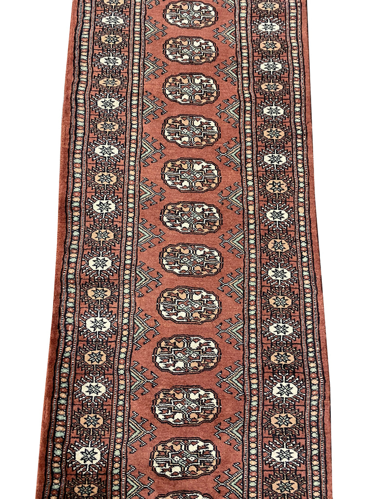 21' Feet LONG RUNNER Handmade Pakistan Bokhara #F-6799