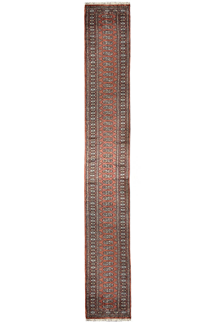 21' Feet LONG RUNNER Handmade Pakistan Bokhara #F-6799