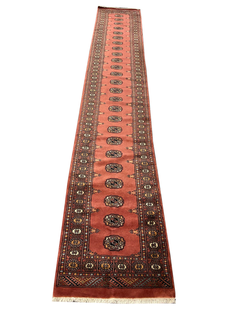 15' Feet Long Bokhara Runner Handmade Pakistan #PIX-29877