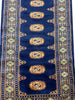 Load image into Gallery viewer, 8&#39; Foot Runner Handmade Bokhara Navy Blue #F-6800