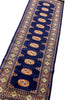 Load image into Gallery viewer, 8&#39; Foot Runner Handmade Bokhara Navy Blue #F-6800